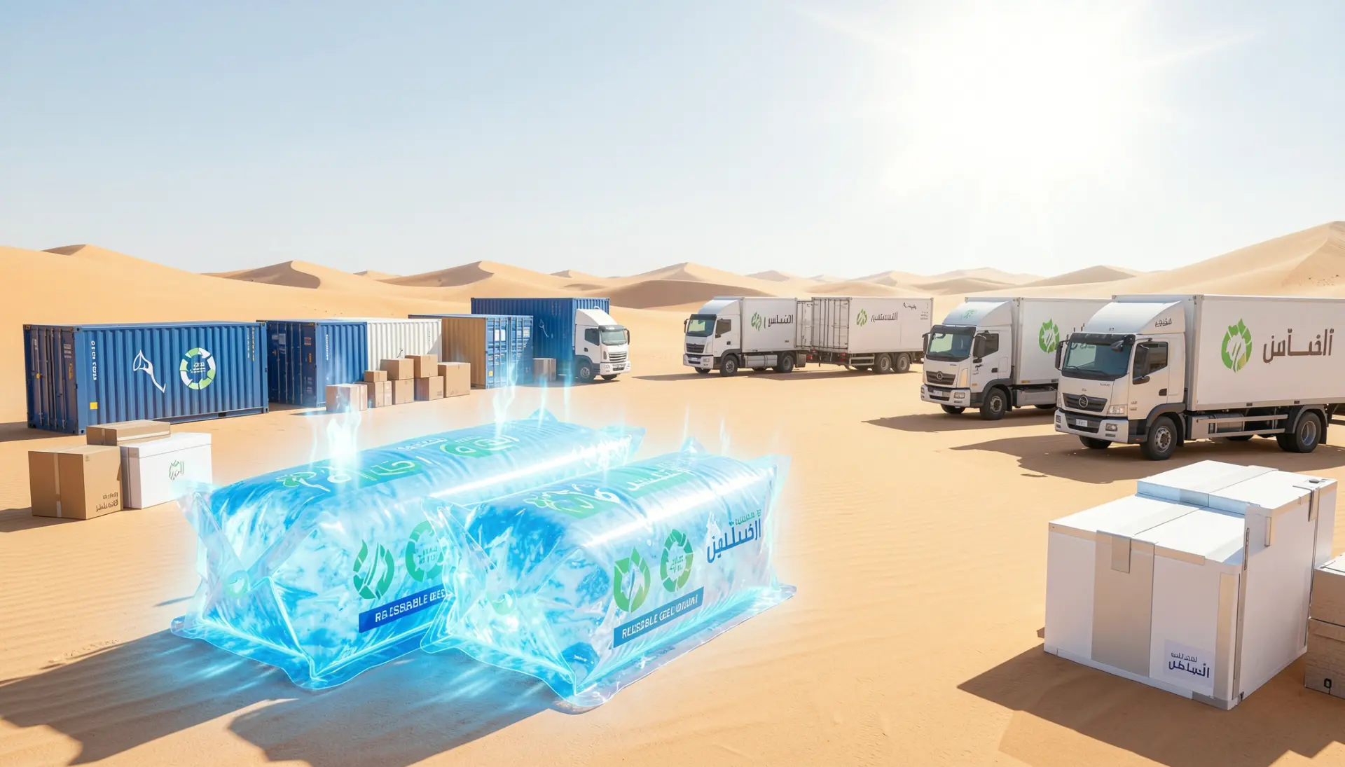 Polar Cool Reusable Gel Ice Packs for cold chain logistics in Abu Dhabi