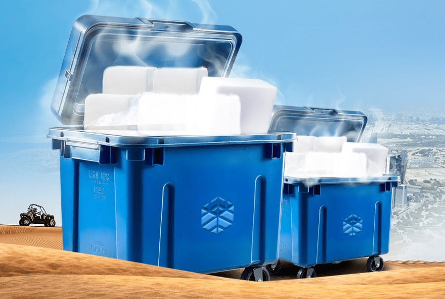Dry ice supplier Dubai with 40 tons of production capacity per day.